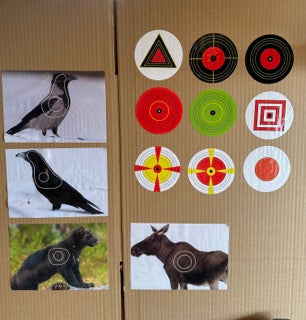 Jaktfelt figur 10 stk Due str A5 stående skyting