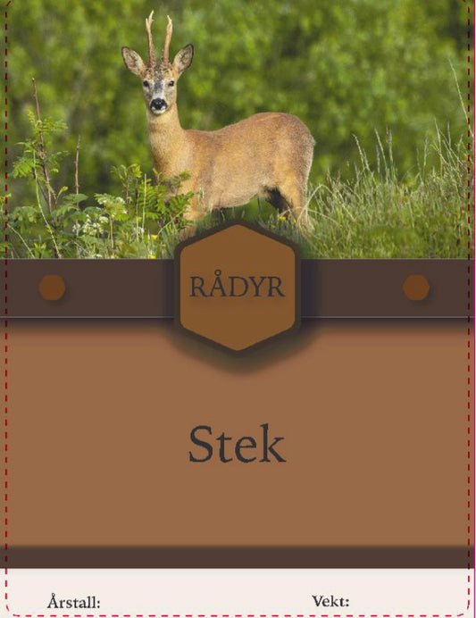 Rådyr Stek 10 stk