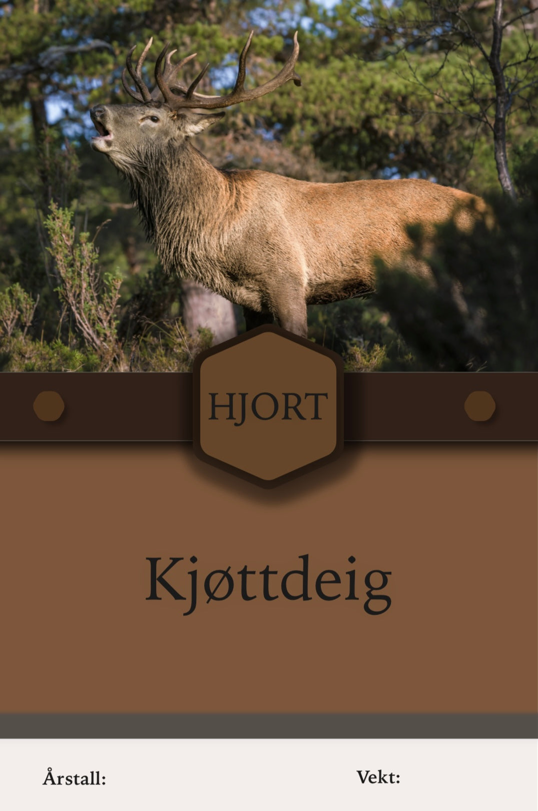 Hjort kjøttdeig 100 stk