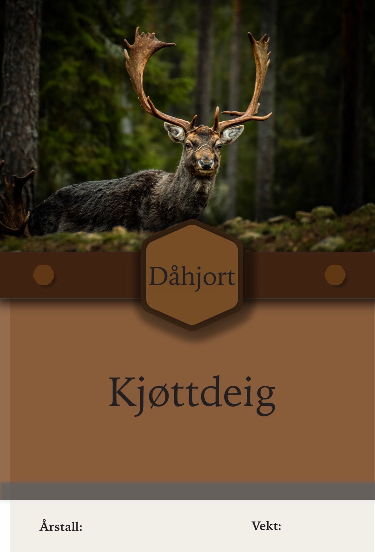 Dåhjort kjøttdeig 100 stk