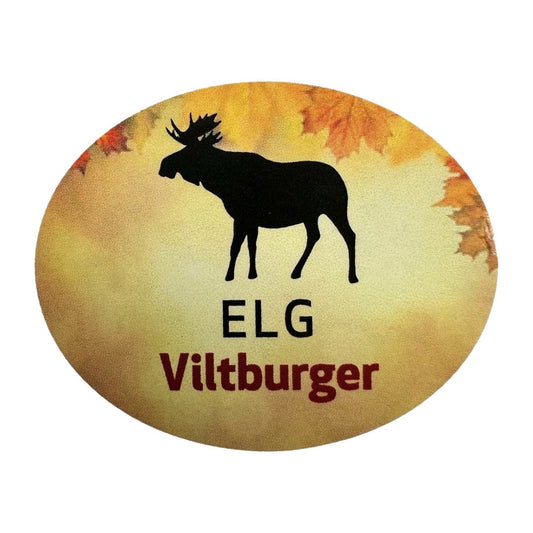 Merkelapper Viltburger Elg