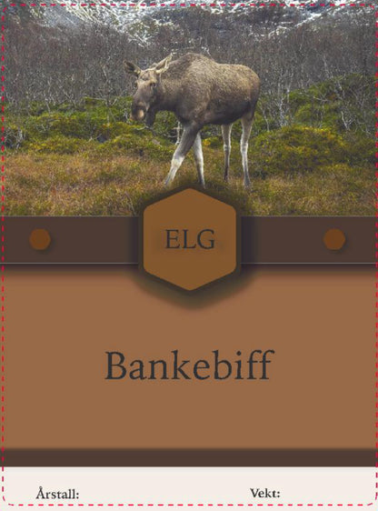 Elg merkelapper/klisterlapper