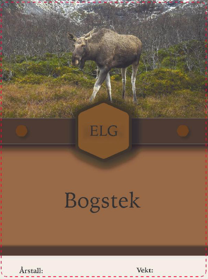 Elg merkelapper/klisterlapper