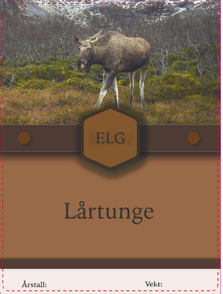 Elg merkelapper/klisterlapper