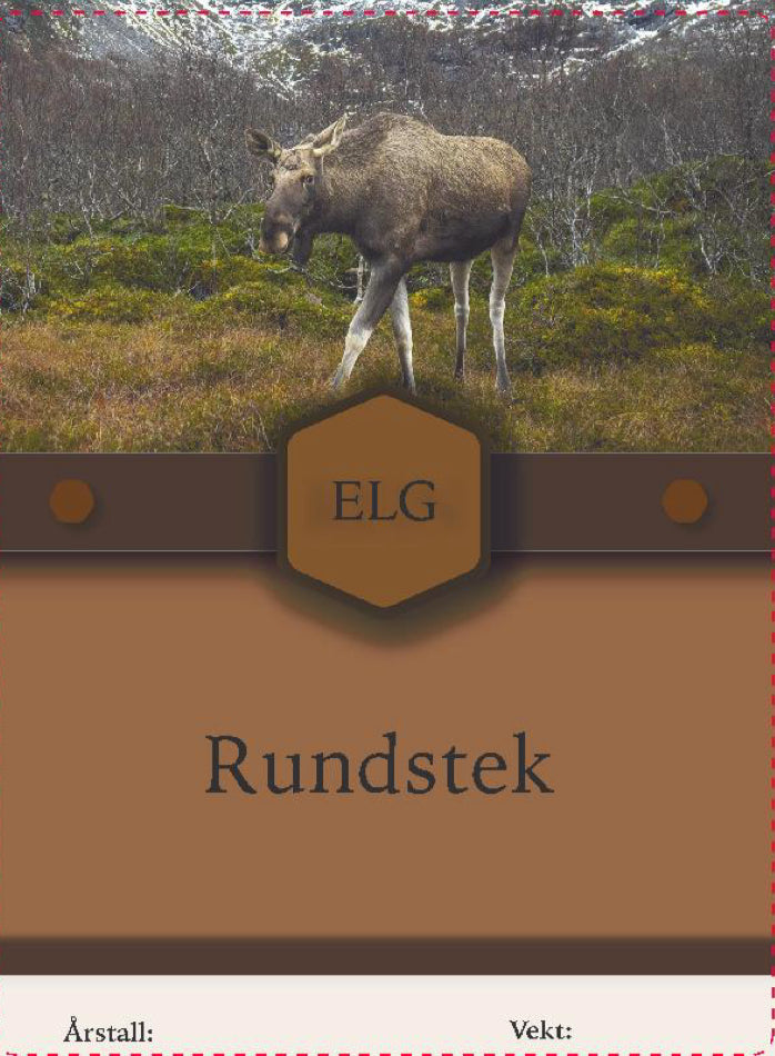 Elg merkelapper/klisterlapper