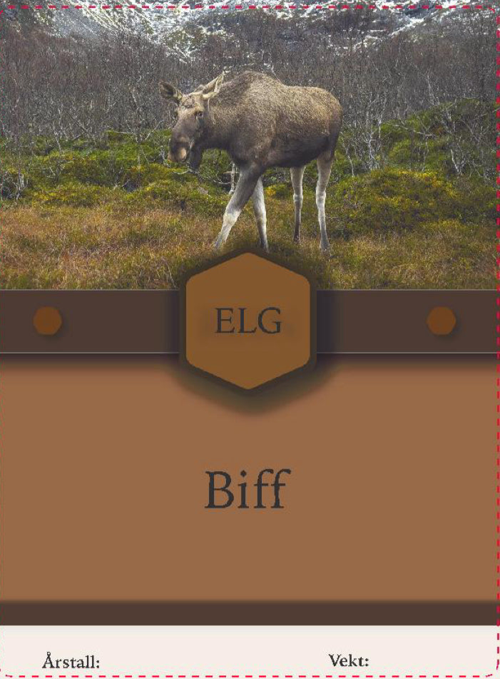 Elg merkelapper/klisterlapper