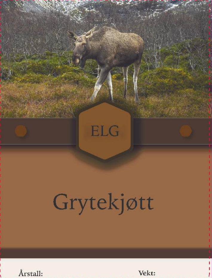 Elg merkelapper/klisterlapper