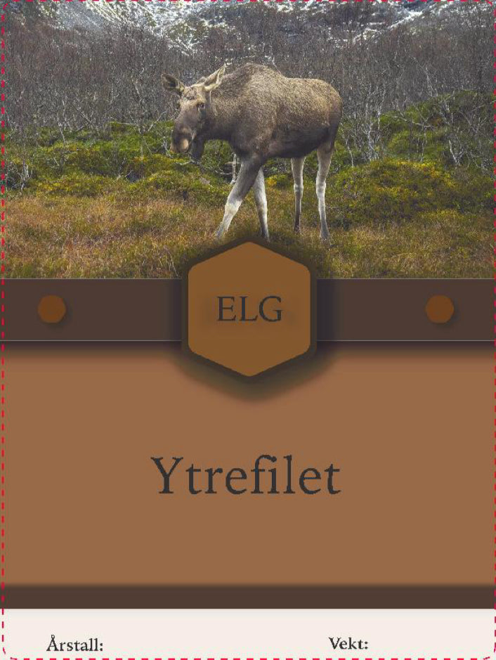 Elg merkelapper/klisterlapper