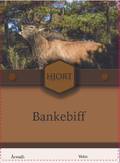 Hjort stykningsdeler 500 stk