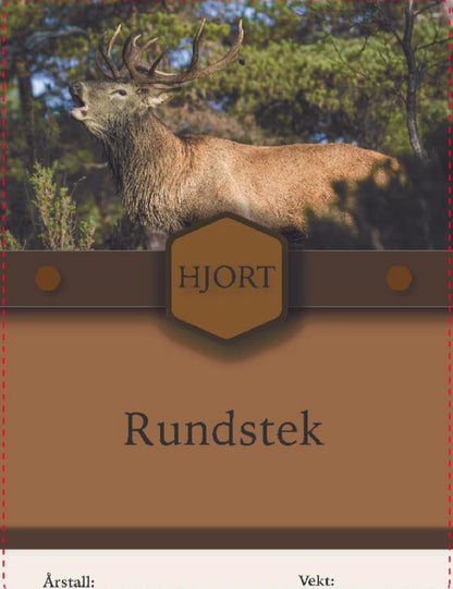 Hjort stykningsdeler 500 stk