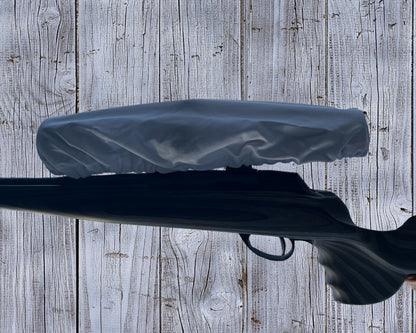 Hvit Cammotrekk til riflekikkert med strikk