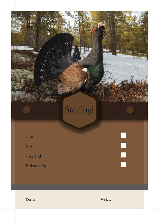 Storfugl Merkelapper